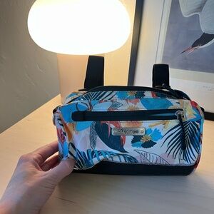 pOcampo Floral Print Crossbody Bag — Blue & Multicolor